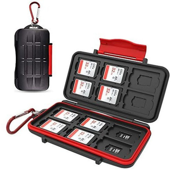 Estuche Protector Tarjeta Memoria 12 Sd 12 Micro Sd Resisten 0