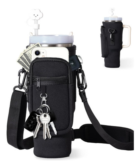 Bolsa Transporte Botella Bolsillo Para Teléfono Dabria Negro 0