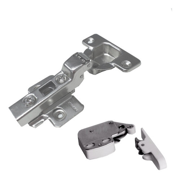 Bisagra Push Hafele 3d (4 Un) + Reten Puerta (2 Un) Codo 10 0