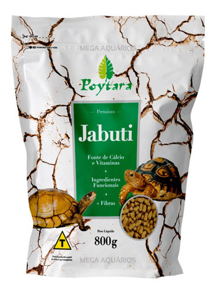 Poytara Premium Jabuti Ração Especial Tartarugas 800g 0