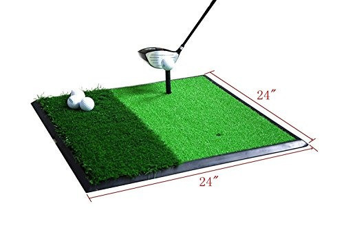2'x2 'golf Golpea La Estera Con La Camiseta De Goma Dual-sur 1