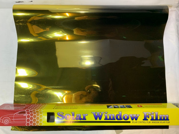 Film Polarizado Degrade Dorado + Negro Auto 50cm X 3m R14 0