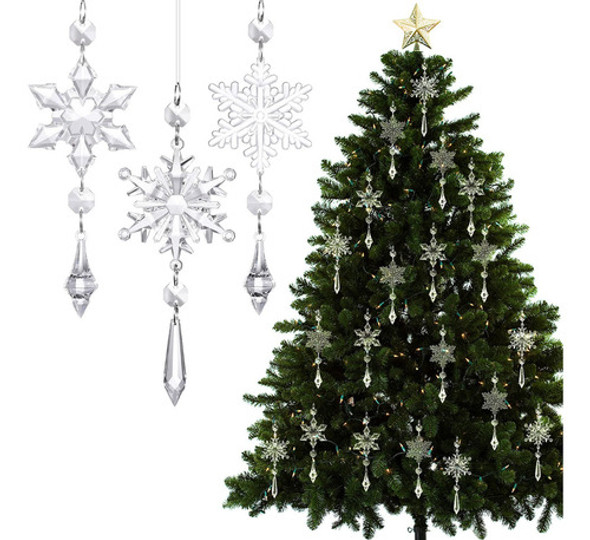 15 Adornos De Navidad Para Decoracin De Rboles, Guirnalda De 0