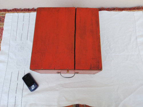 Antiguo Caja D Herramientas Cajón Madera Valija Valijita 31 1