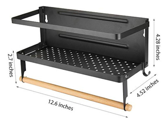 Estante Magnético Para Especias Para Refrigerador, Soporte P 1