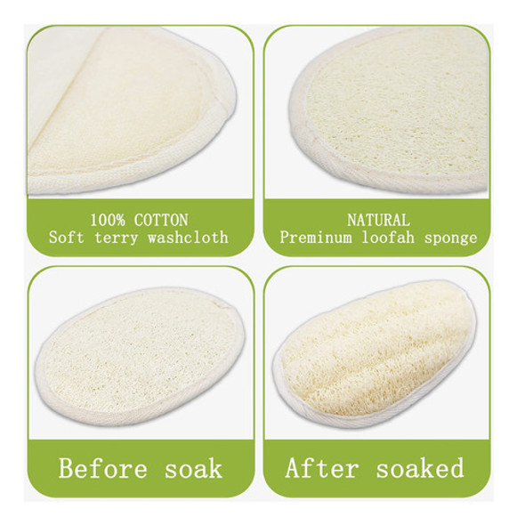 Pack De 2 Almohadillas Exfoliantes De Esponja De Lufa De Duc 1 Pack De 2 Almohadillas Exfoliantes De Esponja De Lufa De Duc 1