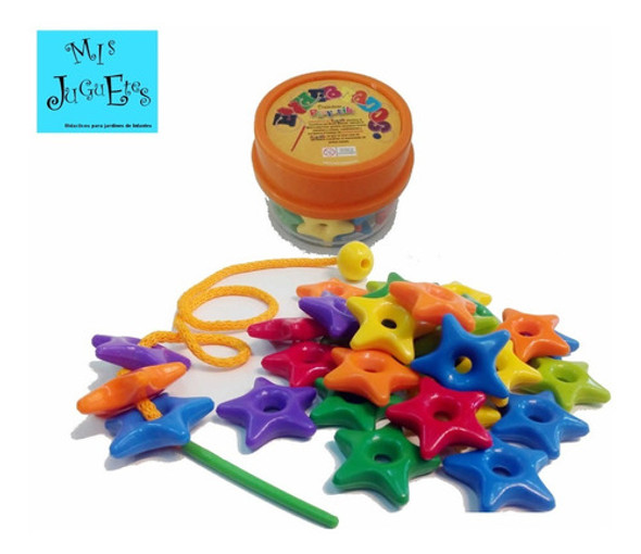 Enhebrados Estrellitas X 35 Piezas En Pote Plastico. 1