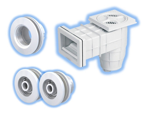Kit Fibra De Vidrio Std Skimmer 2 Retornos 1 Virola Vulcano 0