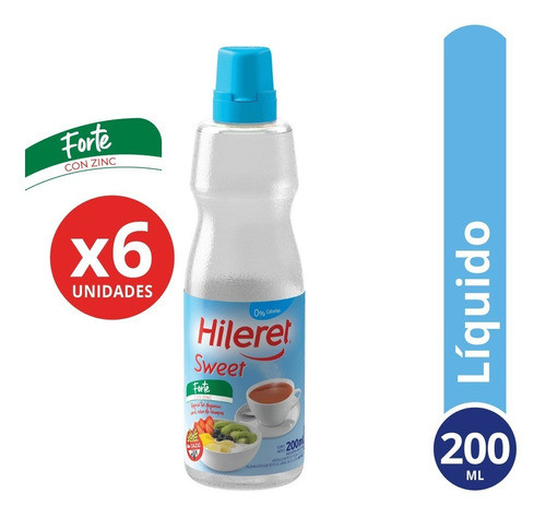 Endulzante Hileret Sweet 200 Ml. Pack X 6 0