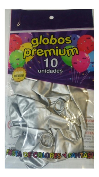 Globos Metalizados Plateado Para Fiestas Cumpleaños -premium 1