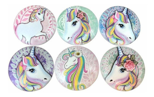 6 Tiradores De Madera Unicornio (7tpfwzyc) 0