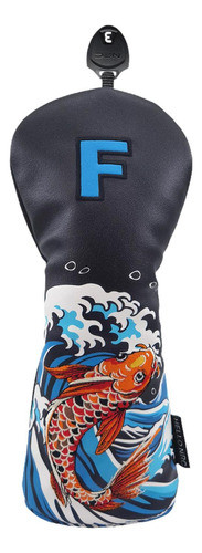 Capa De Cabeça De Madeira De Golfe Pu Couro Preto Fw 0