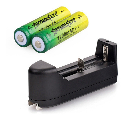 2pcs Skywolfeye 1200mah Pila 14500 Li-ion 3.7v Recargable + 0