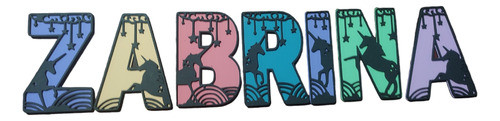 Letras Unicornio / Cohete Decorativas Mdf 0