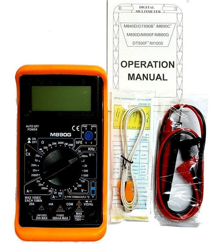 Multimetro Digital Temperatura Capacidad Frecuencia M890g 0
