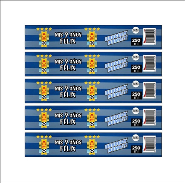 Etiquetas Miní Coca Uruguay Cumpleaños Personalizados 0