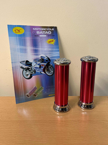 Puños Aluminio Tuning Rojos Moto Amp 0