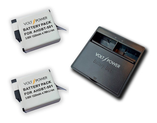 Cargador Dual Usb P/ Baterías Gopro 5/6/7/8 Ahdbt-501 Envios 0