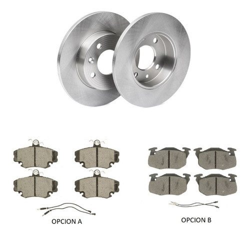 Kit Discos + Pastillas De Freno Renault 9/11/19 - Clio 0