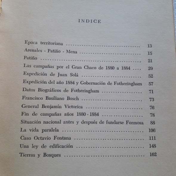 Contribucion Para Una Historia Grande De Formosa - 1978 1
