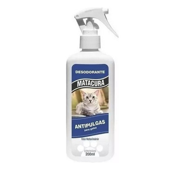 Banho A Seco Anti Pulgas Desodorante Gatos Matacura 200ml 0 Banho A Seco Anti Pulgas Desodorante Gatos Matacura 200ml 0