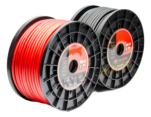 Cable Potencia 8 Gauge Dd Audio 100% Cobre Ofc  X Metro 0