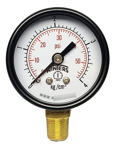 Manómetro De Presión 40mm Diam. 0-60 Psi Pem1301r3r1 Winters 0