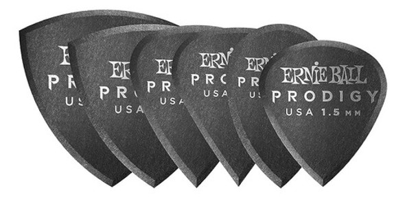 Ernie Ball Prodigy Guitar Picks, Multipack, Negro 1.5mm, 6-p 0 Ernie Ball Prodigy Guitar Picks, Multipack, Negro 1.5mm, 6-p 0