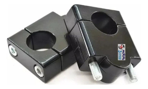 Jm Clamp Elevador Manubrio Negro Grueso A Grueso Ø 28x40mm 0