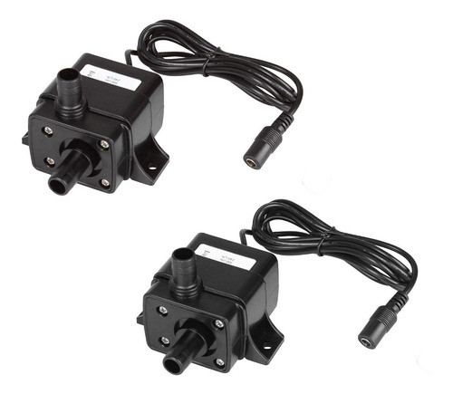 2pack 63gph (240l/h) Pecera Sumergible Agua Bomba Dc 12v 3.6 0