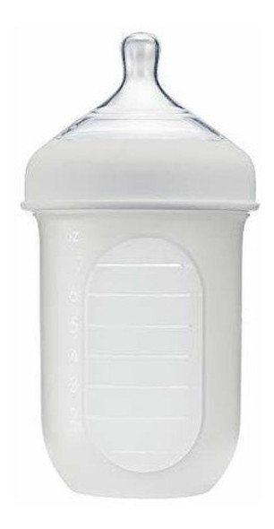Botella De Silicona Reutilizable Boon Nursh, 8 Onzas (gris) 0