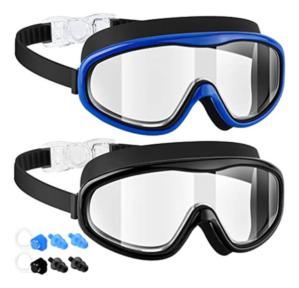 Loeo Gafas De Natación Para Adultos, Paquete De 2 0 Loeo Gafas De Natación Para Adultos, Paquete De 2 0