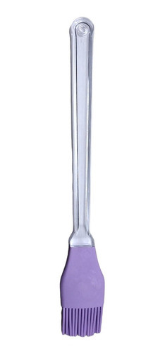 Pincel De Silicona Mango Acrilico Largo De 32 Cm Lila 0