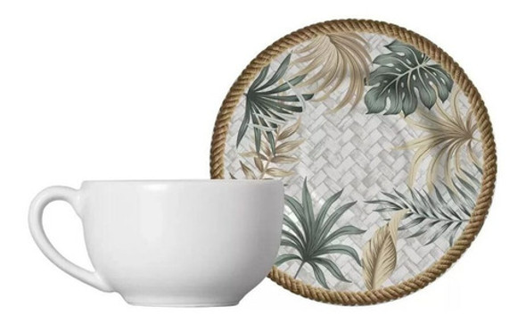 Xícara Chá Branca Com Pires Eudora Plus Alleanza 1ªl 0