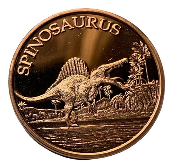 Robmar-usa 1 Onza Cobre Puro 0,999-n°619-spinosaurus 0