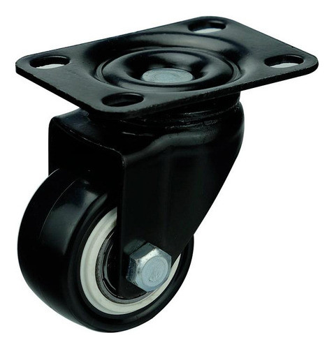 Rueda Pvc Base Sin Freno Con Ruleman 75 Mm Yl (3047075) P G 0