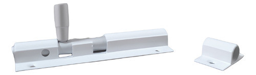 Trinco Ferrolho De Alumínio 10 Cm Branco Kit Com 2 Peças 1