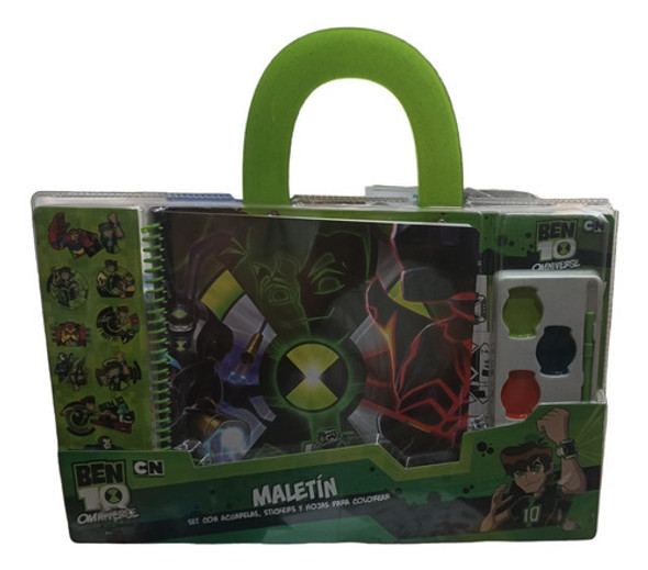 Maletín Con Acuarelas Y Stickers - Ben 10 - Tapimovil 0 Maletín Con Acuarelas Y Stickers - Ben 10 - Tapimovil 0