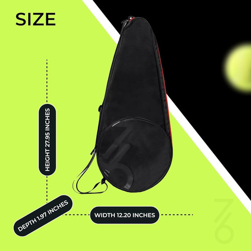 76 | Una Bolsa De Equipo De Tenis De Raqueta Negra, 1 Soport 1