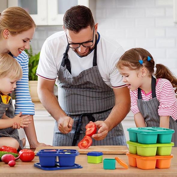 Contenedores De Comida Reutilizables Con 4 Compartimentos 1