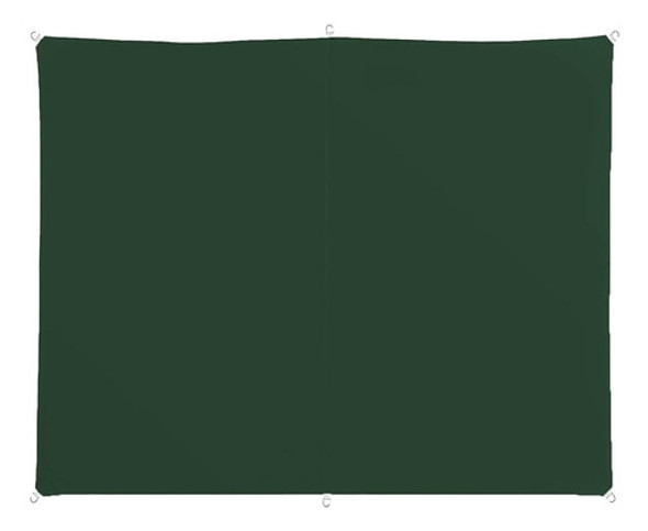 Toldo Vela P/ Sombra Viento C/ Uv - 4*6 Rectangulo Verde 0
