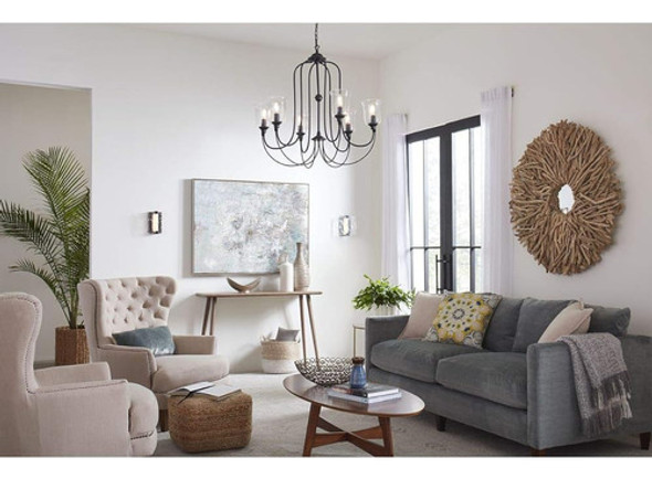 Progress Lighting Led Stone Glass Sconce Collection Black Ad 1