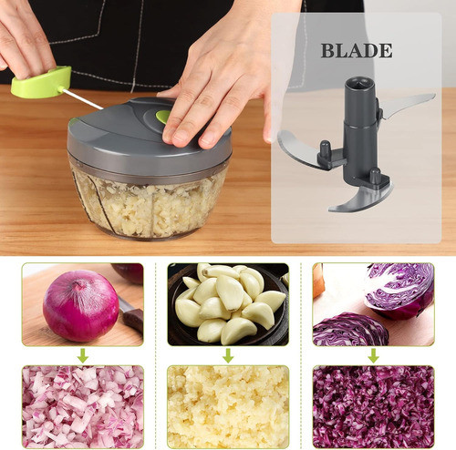 Cortador De Vegetales Manual De 2 Tazas Seguro Y Libre De Bp 1