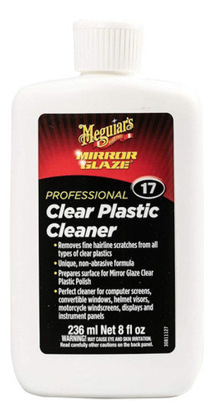 Meguiar's M1708 Mirror Glaze Clear Plastic Cleaner - 8 Oz Bo 0 Meguiar's M1708 Mirror Glaze Clear Plastic Cleaner - 8 Oz Bo 0