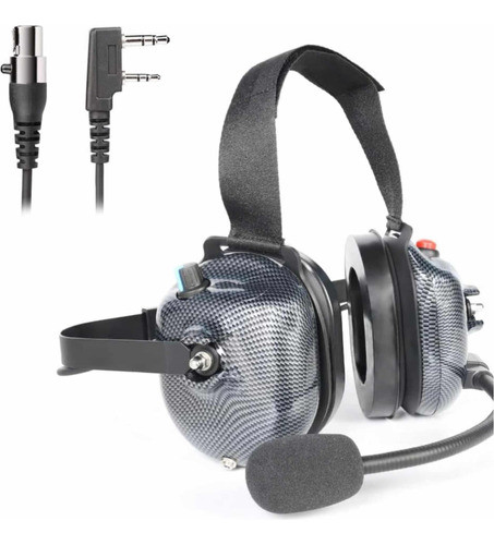Auriculares Boxes Competicion Fibra Carbono Baofeng Kenwood 1