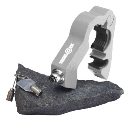 Trava Universal Moto Manete Manopla Freio Acelerador Cinza 0