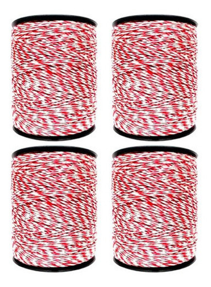 4 Rolo Fio Eletroplástico Inox Cerca Elétrica Rural 500mt 0