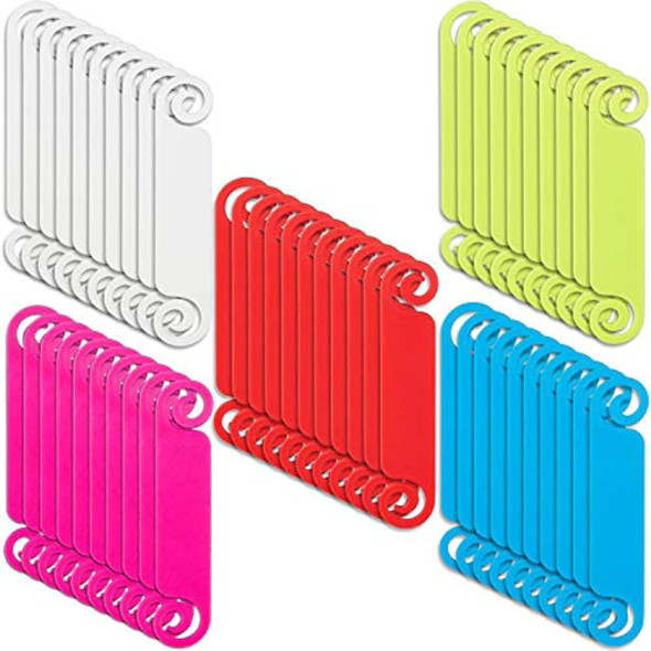50 Etiquetas De Gestión De Cables De Etiquetas Multicolor Et 0