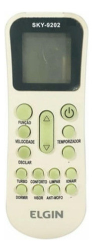 Controle Remoto P/ Ar Condicionado Elgin Inverter Ykr-k/001e 0