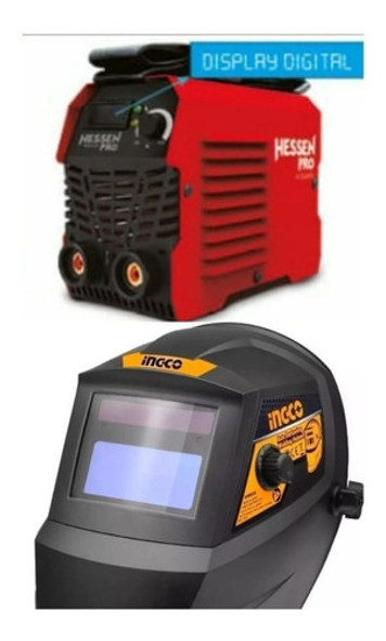 Soldadora Inverter 200am + Careta Fotosensible - Sas 0 Soldadora Inverter 200am + Careta Fotosensible - Sas 0